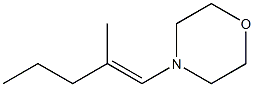 (E)-1-Morpholino-2-methyl-1-pentene Struktur