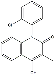 1-(2-Chlorophenyl)-3-methyl-4-hydroxy-2(1H)-quinolone Struktur