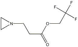 1-Aziridinepropionic acid 2,2,2-trifluoroethyl ester Struktur