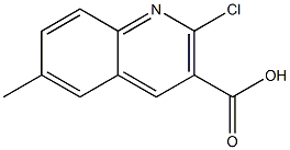 6-Methyl-2-chloroquinoline-3-carboxylic acid Struktur