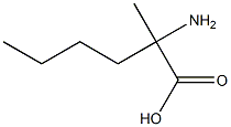 2-Amino-2-methylhexanoic acid Struktur