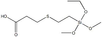 3-[2-(Ethoxydimethoxysilyl)ethylthio]propionic acid Struktur