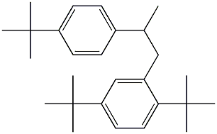 1-(2,5-Di-tert-butylphenyl)-2-(4-tert-butylphenyl)propane Struktur