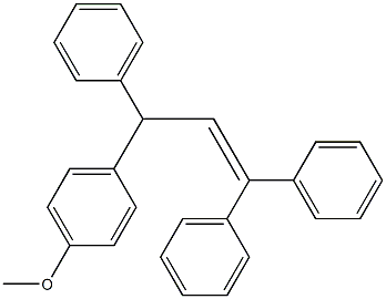 1-(4-Methoxyphenyl)-1,3,3-triphenyl-2-propene Struktur