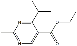 2-Methyl-4-isopropylpyrimidine-5-carboxylic acid ethyl ester Struktur