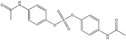 Sulfuric acid bis(4-acetylaminophenyl) ester Struktur