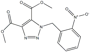 1-(2-Nitrobenzyl)-1H-1,2,3-triazole-4,5-dicarboxylic acid dimethyl ester Struktur