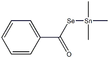 Benzenecarboselenoic acid Se-(trimethylstannyl) ester Struktur