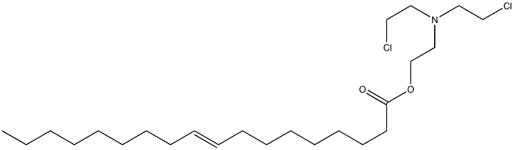 (E)-9-Octadecenoic acid 2-[bis(2-chloroethyl)amino]ethyl ester Struktur