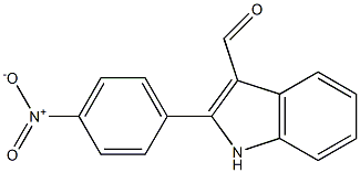 2-(4-Nitrophenyl)-1H-indole-3-carbaldehyde Struktur