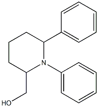 1,6-Diphenylpiperidine-2-methanol Struktur