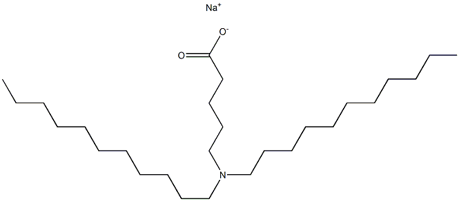 5-(Diundecylamino)valeric acid sodium salt Struktur