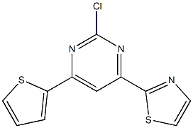 2-Chloro-4-(2-thiazolyl)-6-(2-thienyl)pyrimidine Struktur