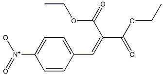 (p-Nitrobenzylidene)malonic acid diethyl ester Struktur