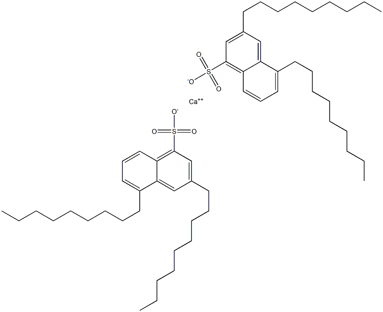 Bis(3,5-dinonyl-1-naphthalenesulfonic acid)calcium salt Struktur