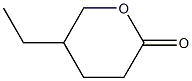 5-Ethyltetrahydro-2H-pyran-2-one Struktur