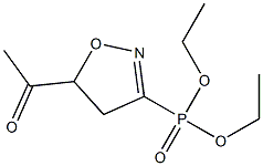 [(5-Acetyl-4,5-dihydroisoxazol)-3-yl]phosphonic acid diethyl ester Struktur