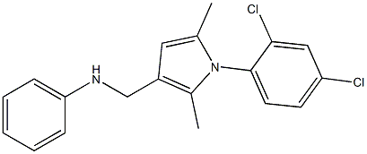 N-Phenyl-1-(2,4-dichlorophenyl)-2,5-dimethyl-1H-pyrrole-3-methanamine Struktur