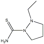 (Tetrahydro-2-ethyl-1H-pyrazole)-1-carbothioamide Struktur