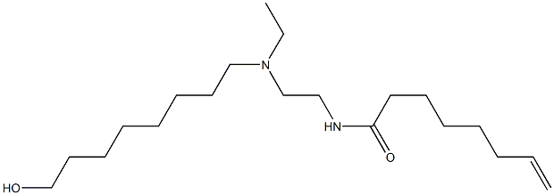 N-[2-[N-Ethyl-N-(8-hydroxyoctyl)amino]ethyl]-7-octenamide Struktur