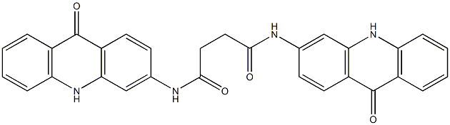 N,N'-Bis[(9,10-dihydro-9-oxoacridin)-3-yl]succinamide Struktur