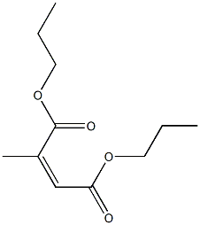 2-Methylmaleic acid dipropyl ester Struktur