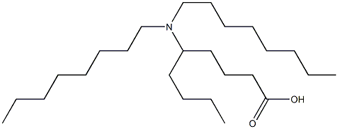 5-(Dioctylamino)nonanoic acid Struktur