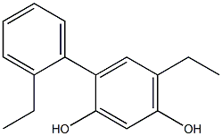 4-(2-Ethylphenyl)-6-ethylbenzene-1,3-diol Struktur