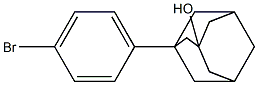 3-Hydroxy-1-(4-bromophenyl)adamantane Struktur