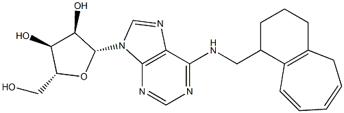 N-[[(2,3,4,5-Tetrahydro-1H-benzocyclohepten)-1-yl]methyl]adenosine Struktur