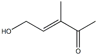 (3E)-3-Methyl-5-hydroxy-3-penten-2-one Struktur