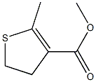 4,5-Dihydro-2-methylthiophene-3-carboxylic acid methyl ester Struktur