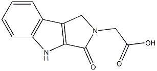 1,2,3,4-Tetrahydro-3-oxopyrrolo[3,4-b]indole-2-acetic acid Struktur