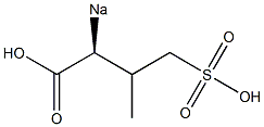 [S,(-)]-3-Methyl-2-sodiosulfobutyric acid Struktur