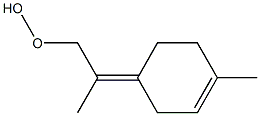 p-Mentha-1,4(8)-dien-9-yl hydroperoxide Struktur