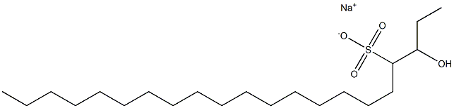 3-Hydroxyhenicosane-4-sulfonic acid sodium salt Struktur