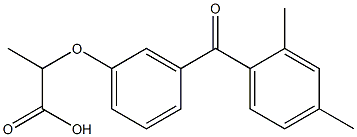 2-[m-(2,4-Dimethylbenzoyl)phenoxy]propionic acid Struktur