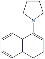 1-(3,4-Dihydronaphthalene-1-yl)pyrrolidine Struktur