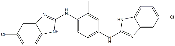 2,2'-[2-Methyl-1,4-phenylenebis(imino)]bis(5-chloro-1H-benzimidazole) Structure