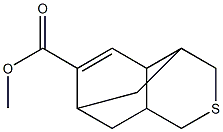 3,4,4a,7,8,8a-Hexahydro-4,7-methano-1H-2-benzothiopyran-6-carboxylic acid methyl ester Struktur