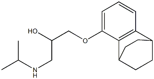 1-[(Isopropyl)amino]-3-[[(1,2,3,4-tetrahydro-1,4-ethanonaphthalen)-5-yl]oxy]-2-propanol Struktur