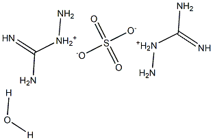 Bis(aminoguanidinium) sulfate hydrate Struktur