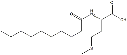 (S)-4-Methylthio-2-[(1-oxodecyl)amino]butanoic acid Struktur