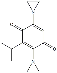 2,5-Bis(1-aziridinyl)-6-isopropyl-1,4-benzoquinone Struktur