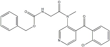 4-(2-Chlorobenzoyl)-3-[[[[(benzyloxy)carbonyl]amino]acetyl](methyl)amino]pyridine Struktur