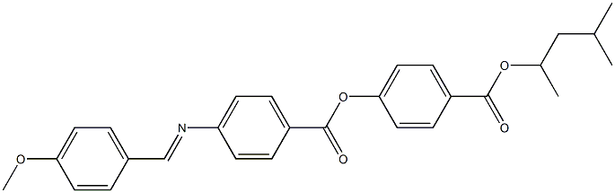 4-[4-(4-Methoxybenzylideneamino)benzoyloxy]benzoic acid (1,3-dimethylbutyl) ester Struktur