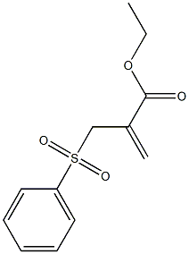 2-[(Phenylsulfonyl)methyl]propenoic acid ethyl ester Struktur