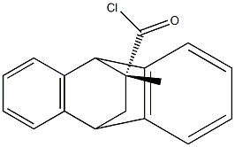 (11R)-9,10-Dihydro-11-methyl-9,10-ethanoanthracene-11-carboxylic acid chloride Struktur