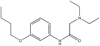 3'-Butoxy-2-(diethylamino)acetanilide Struktur