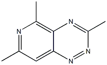 3-Methyl-5,7-dimethylpyrido[3,4-e]-1,2,4-triazine Struktur